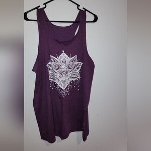 Purple Graphic Women's Tank Top